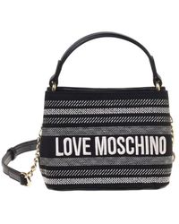Moschino - Schwarze Synthetische Damenhandtasche - Lyst