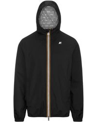 K-Way - Jassen ,Zwart ,Leer Jack Stretch Dot Jacket - Lyst
