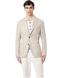 Eleventy - Seiden-Kaschmir-Einreiher-Jacke - Lyst