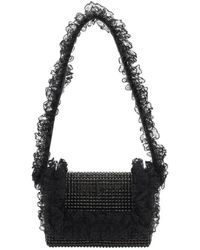 Self-Portrait - Tasche Mit Kristallsteinchen & Spitze - Lyst