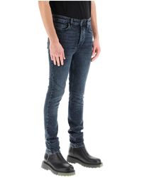 Ksubi - Chich slim fit jeans con ricamo e stampa logo - Lyst