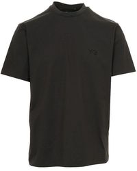 Y-3 - Schwarze T-Shirts Und Polos - Lyst