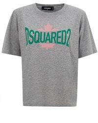 DSquared² - T-Shirt Grigia Melange - Lyst