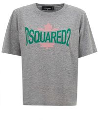 DSquared² - T-Shirt Grigia Melange - Lyst
