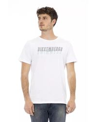 Bikkembergs - Weiße baumwoll-t-shirt mit frontdruck - Lyst