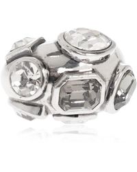 Etro - Accessoires ,Grijs ,Ring Met Kristallen - Lyst