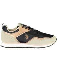 U.S. POLO ASSN. - Sportlicher schwarzer sneaker mit kontrastdetails - Lyst