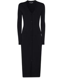 Dolce & Gabbana - Schwarzer v-ausschnitt pullover lange ärmel - Lyst