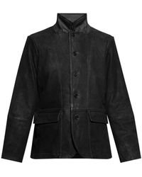 AllSaints - Jassen ,Zwart ,Leer Jas Survey - Lyst
