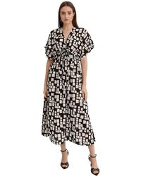 Max Mara - Bedrucktes baumwollkleid dorotea - Lyst