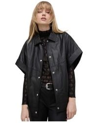 IRO - Fano Oversized Leren Jas - Lyst