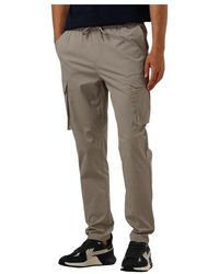 Pure Path - Broeken ,Taupe Cargo Broek Regular Fit - Lyst