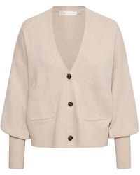 Inwear - Femininer Strickcardigan mit V-Ausschnitt und Knöpfen - Lyst
