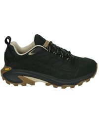 Merrell - Sportieve Lage Schoenen Zwart Leer - Lyst