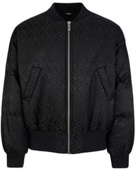 Gcds - Jassen ,Zwart ,Polyester Monogram Bomber - Lyst