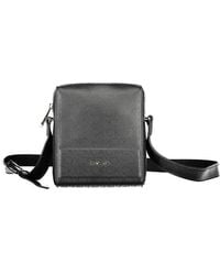 Calvin Klein - Schwarze Polyester-Schultertasche Mit Logo - Lyst