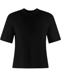 Theory - Tops ,Zwart ,Katoen Zwarte Katoenen T-Shirt Relaxed Fit - Lyst