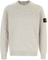 Stone Island - Round-Neck Knitwear - Lyst