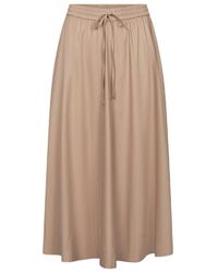 RAFFAELLO ROSSI - Rokken ,Bruin ,Katoen Midi Rok - Lyst