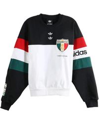 adidas - Fitness ,Veelkleurig ,Katoen Chavarria Fleece Crewneck Sweatshirt - Lyst