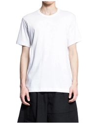 Comme des Garçons - Weiße strick-t-shirt mit rückenlogo - Lyst