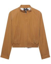 Gcds - Jassen ,Bruin ,Leer Cropped Tailoring Bomber - Lyst