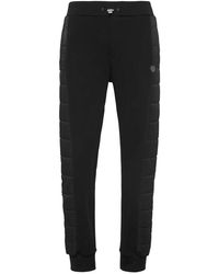 Philipp Plein - Broeken ,Zwart ,Katoen Puffered Joggingbroek - Lyst