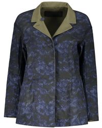 Moorer - Jassen ,Blauw ,Katoen Omkeerbaar Katoenen Jasje - Lyst