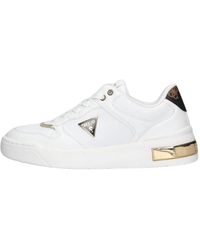 Guess - Weiße low-top-sneakers clarkz - Lyst