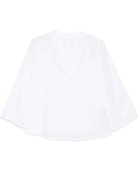 120% Lino - Blouses - Lyst
