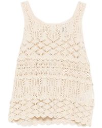 Semicouture - Sleeveless Tops - Lyst