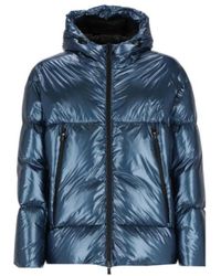 Herno - Jassen ,Blauw ,Laminar Down Jacket - Lyst