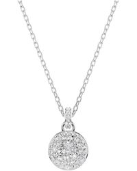 Swarovski - Accessoires ,Grijs ,Ketting Met Hanger Meteora Wit Goudlegering Laag 5683443 - Lyst