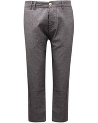 Officina 36 - Italiaanse Zwart/Wit Broek - Lyst