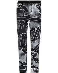 Dolce & Gabbana - Jeans uomo con dettaglio in velluto - Lyst