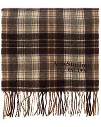 Acne Studios - Accessoires ,Bruin ,Wol Cashmere Sjaal - Lyst