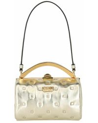 Moschino Metallic quilted shoulder bag - Metálico