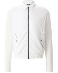 Herno - Jassen ,Wit ,Hybrid Jacket - Lyst