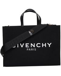 Givenchy - Tassen ,Zwart ,Katoen Medium G-Tote - Lyst