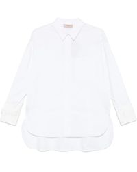 Twinset - Overhemden ,Wit ,Witte Overhemd Set Stijlvol - Lyst