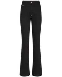 Philipp Plein - Denim Broek Flare Fit Iconic - Lyst