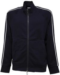 Paolo Pecora - Hoodies & Sweatvesten ,Blauw ,Katoen Winter Full Zip Katoenen Sweatshirt - Lyst