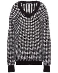 Alberta Ferretti - V-Neck Knitwear - Lyst
