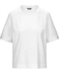 K-Way - Baumwoll-T-Shirt Mit Stil K2148Ew - Lyst