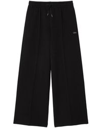 Lacoste - Broeken ,Zwart ,Katoen Wide Fit Jersey Trainingsbroek - Lyst