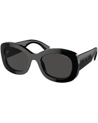 Prada - Ovale Zonnebril - Lyst