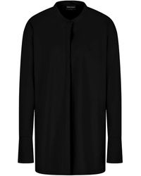 Giorgio Armani - Schwarzes Waldhemd Für Männer - Lyst