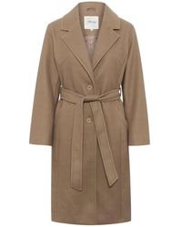 Cream - Jassen ,Bruin ,Elegante Klassieke Jas Sepia Tint - Lyst