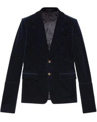 Gucci - Blazer mit abnehmbaren ärmeln und einreihigem knopfverschluss - Lyst