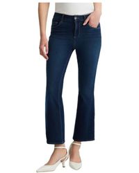 Liu Jo - Jeans ,Blauw ,Katoen High Waist Flare Jeans - Lyst